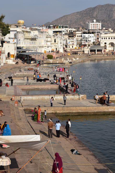 Ghats am Pushkar See