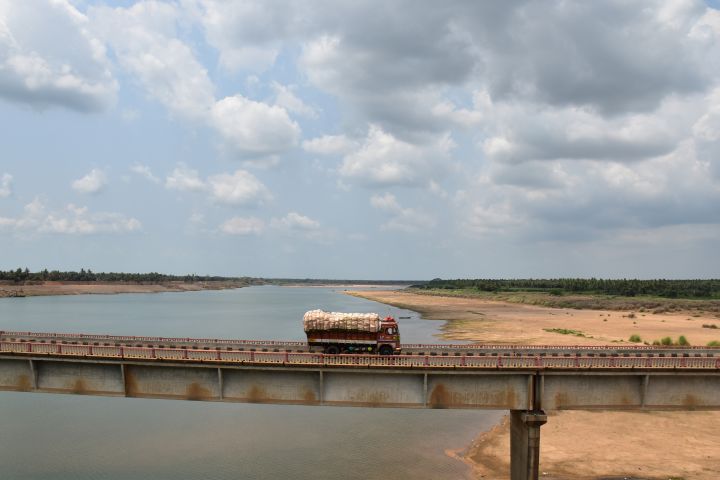 Ein Arm des Godavari in Andhra Pradesh