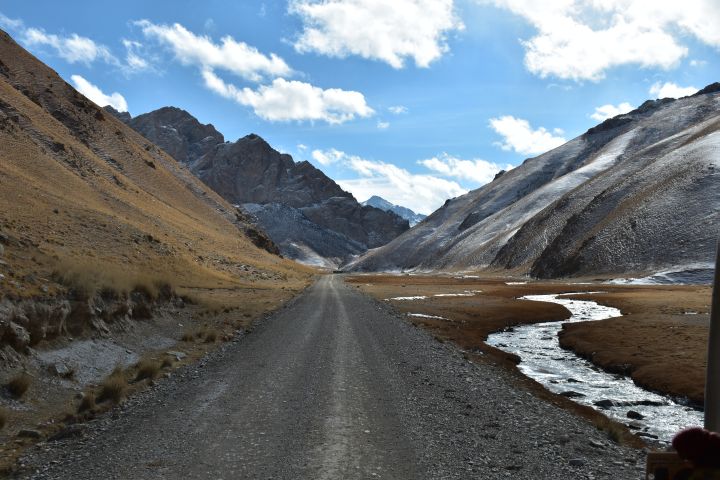 Unterwegs auf der Piste nach Tash Rabat