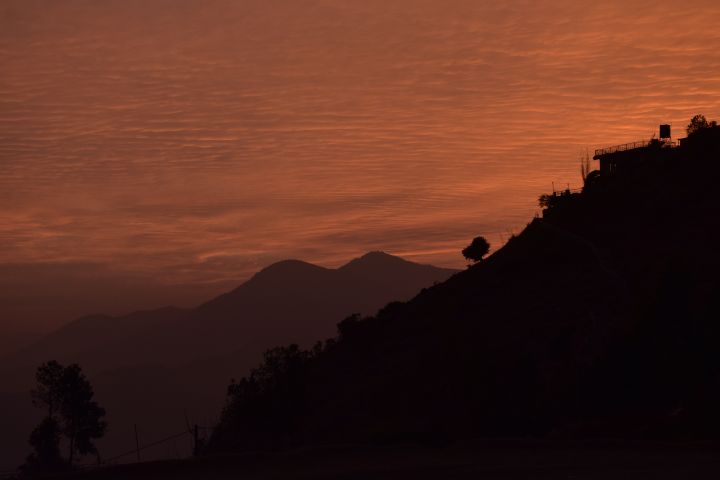 Abendstimmung bei Pokhara