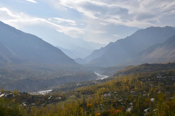 Blick das Hunza Tal abwärts