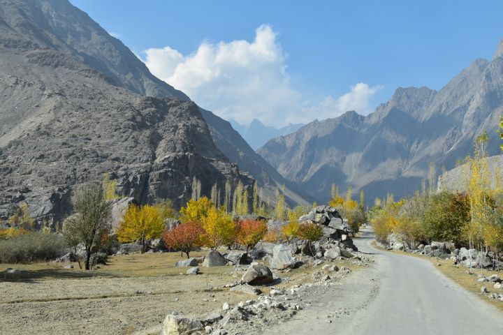 Das Indus Tal in der Nähe von Kachura