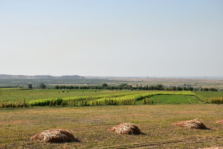 Ländliches Tadschikistan auf dem Weg nach Istaravshan