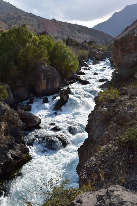 Iskander Darya kurz vor dem Wasserfall