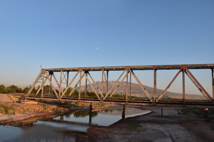 Eisenbahnbrücke bei Kurbon Shahid kurz vor Kulob