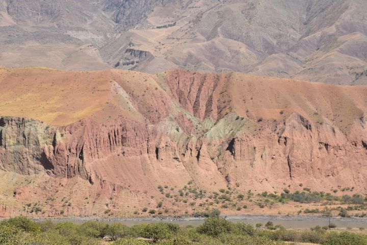 Blick über den Panj nach Afghanistan