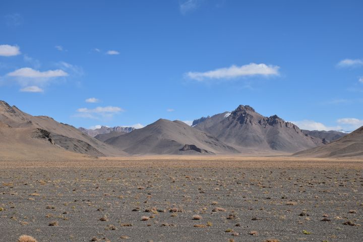 Pamir Landschaft in der Nähe von Bash-Gyumbez