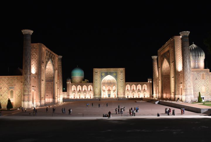 Registan by night