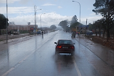 Es schüttet in Huambo