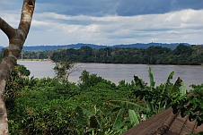 Blick von der Mission auf den Ogooué-Fluss