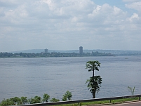 Blick über den Kongo nach Kinshasa
