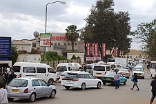 Werktags ist in Lilongwe ziemlich Verkehr