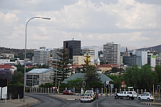 Stadtzentrum von Windhoek aus einem anderen Winkel