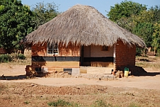 Haus in der Luapulu Provinz bei Lubunda