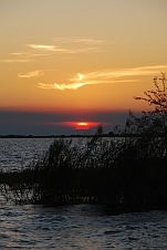 Sonnenuntergang am Lake Mweru