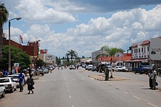 Das Stadtzentrum von Kwekwe