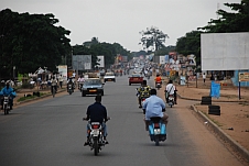 Agglomerationsverkehr kurz vor Lomé