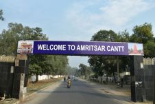Eingangstafel zu Amritsars “Cantonment“ Quartier