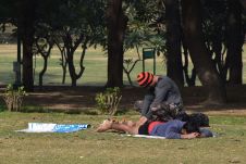 Massage im Park