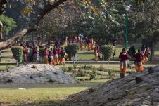 Der Nehru Park ist ein beliebter Ort für Schulausflüge