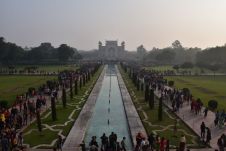 Die Gartenanlage im Taj Mahal