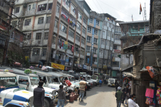 Taxistand im Zentrum von Darjeeling