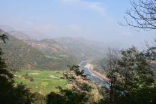 Hoch über dem Kali Gandaki Fluss