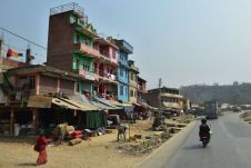 Agglomeration schon auf dem Weg ins Kathmandu Tal