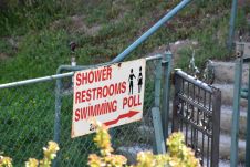 Wegweiser zum “Swimming Poll“