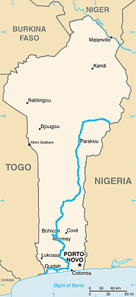 Benin Karte