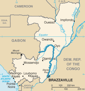 Kongo Karte