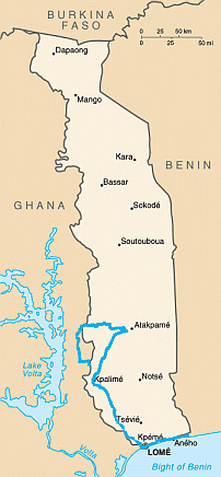 Togo Karte