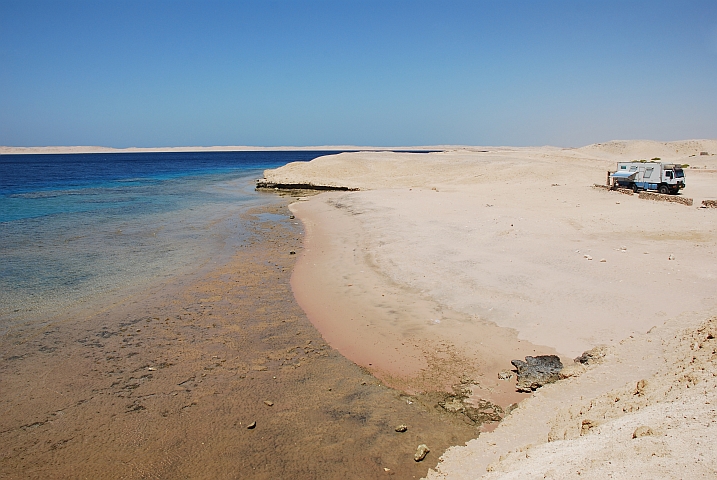 Campingareal im Ras-Mohammed Nationalpark an der S&uuml;dspitze des Sinais