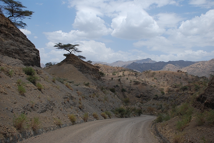 Die Piste im Hochland n&ouml;rdlich von Lalibela