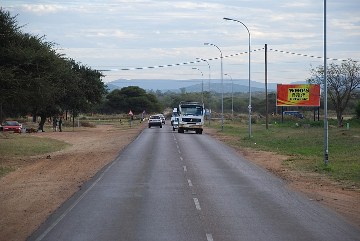 Unterwegs am s&uuml;dlichen Stadtrand von Gaborone