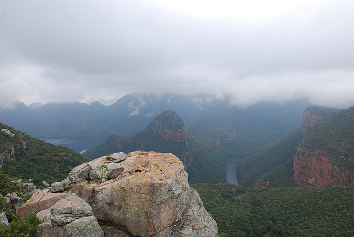 Etwas getr&uuml;bte Sicht &uuml;ber den Blyde River Canyon