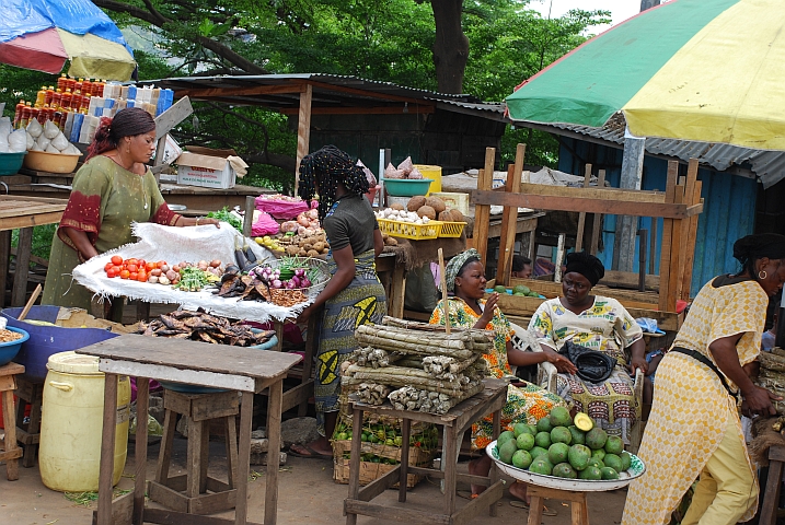 Marktst&auml;nde in Libreville