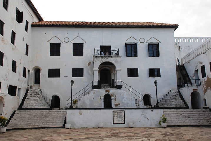 Innenhof des St. George&rsquo;s Castle in Elmina