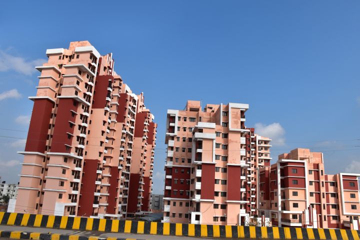 Wohnbl&ouml;cke bei Lucknow 