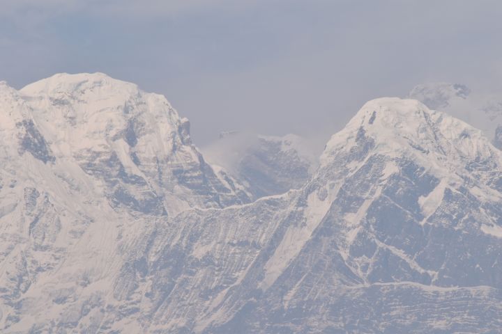Die Annapurna Eisriesen von Nahe