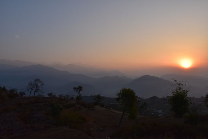 Sonnenaufgang &uuml;ber Pokhara