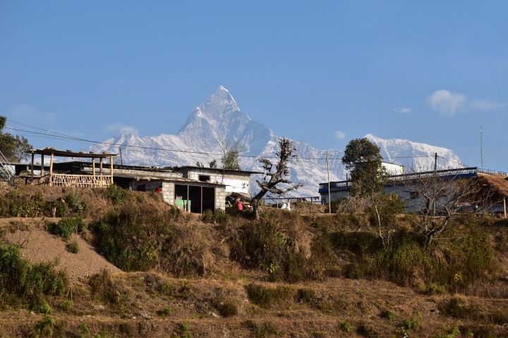 Ein letzter Blick auf den Machapuchare