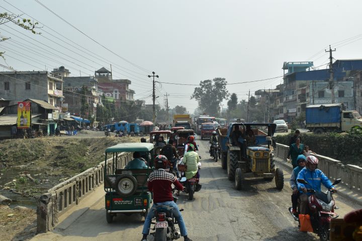 Stau in Itahari