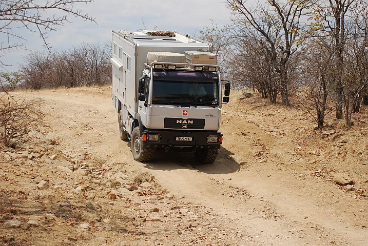 Obelix unterwegs im manchmal ganz sch&ouml;n anstrengenden Kaokoveld (Namibia)