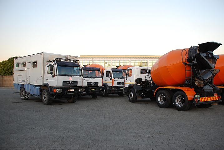 Obelix bei MAN in Johannesburg, S&uuml;dafrika